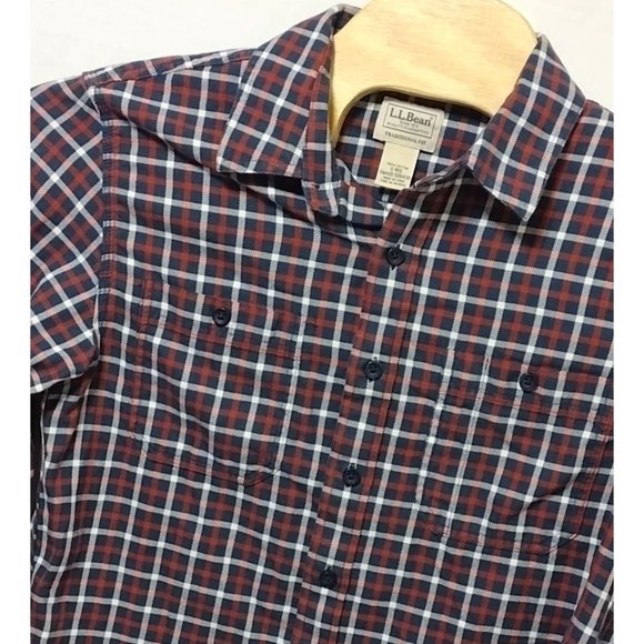 L.L. Bean Men's Plaid Long Sleeve Button Down Size S-Reg‎ Shirt - Picture 1 of 5